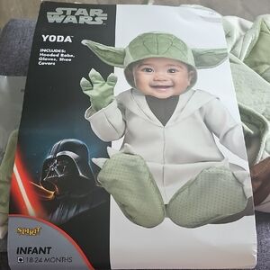 NWT DISNEY Yoda Costume Star Wars Infant 18 / 24 Months Halloween Children